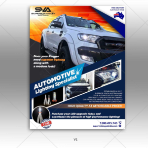 LED Headlight Advertisement  | Diseño Gráfico por DA.