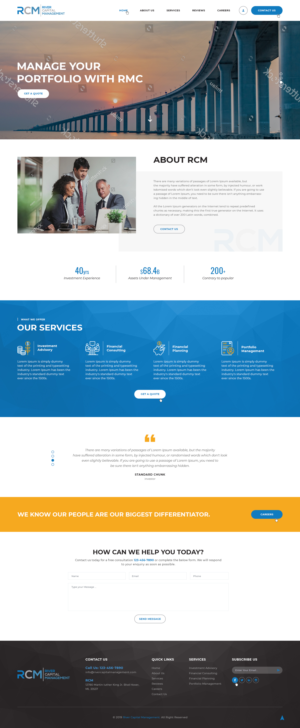 Capital Management company needs a web design | Web Design by Ved Web Services