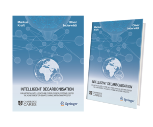 Book cover for Springer Book on Artificial Intelligence & decarbonization* | Graphic Design by senja
