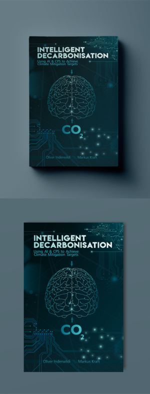 Book cover for Springer Book on Artificial Intelligence & decarbonization* | Graphic Design by Alpha_Creative