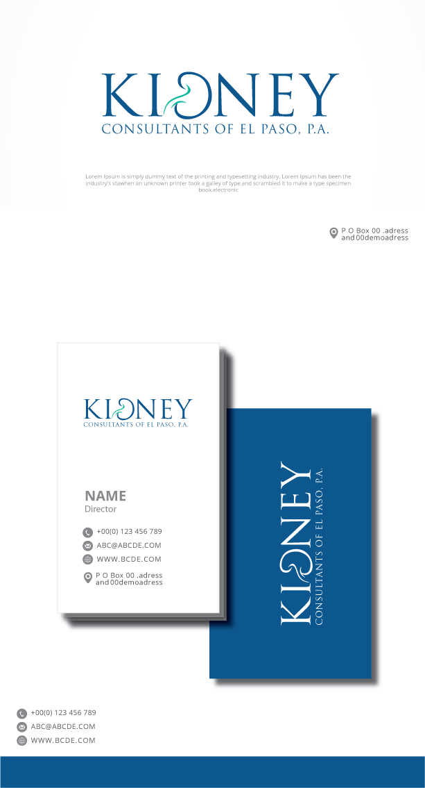 Diseño de Logo por graphicevolution para Kidney Consultants of El Paso, P.A. | Diseño #22373174