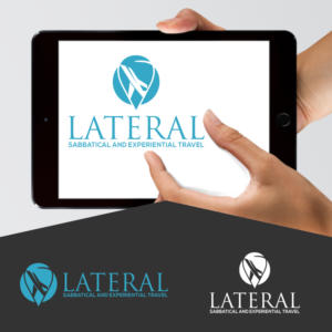 refer image to existing Logo. Should include 'LATERAL - sabbatical and experiential travel'. Want new Logo. Undecided between completely new image or using old Logo as a template for a new one. I prefer this colour of blue to connect old logo to new logo. | Logo Design by Gerald Design 3