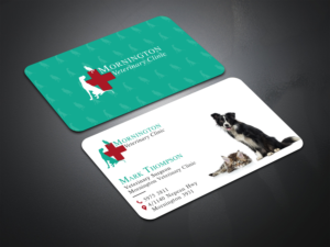 Mornington Veterinary Clinic. We are a busy, small family run & owned, small animal vet pract... | Business Card Design by Bold Pixels