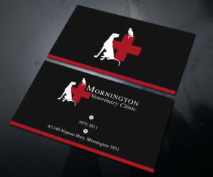 Mornington Veterinary Clinic. We are a busy, small family run & owned, small animal vet pract... | Business Card Design by Uttom 2