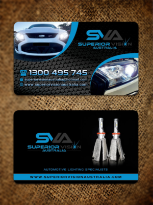Automotive lighting company  needs professional business card 