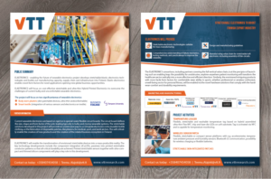Brochure Design by alex989 for VTT | Design: #22372659