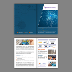Elastronics - enabling the future of wearable electronics | Broschüren-Design von GraphicsGuru