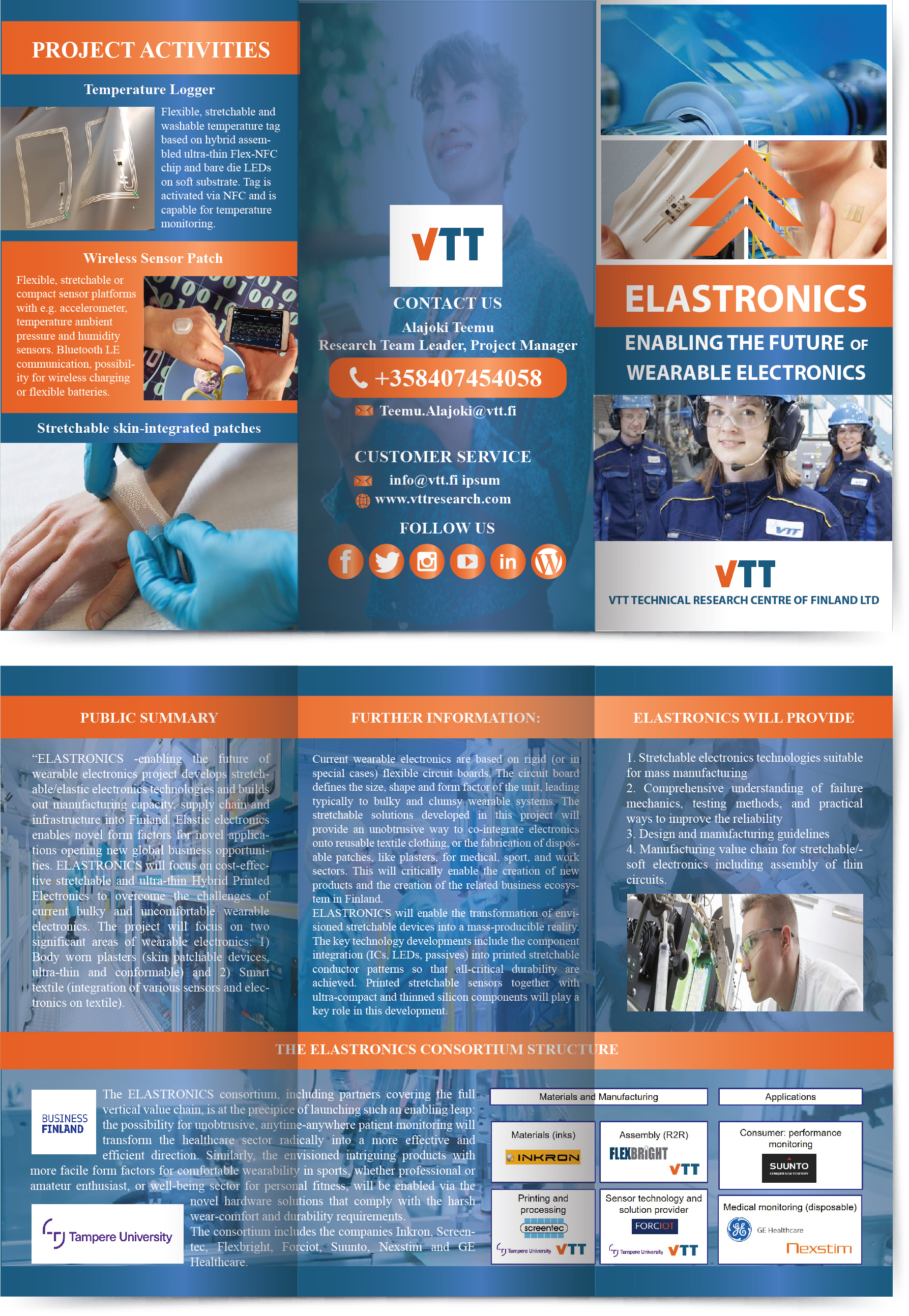Brochure Design by Pixper for VTT | Design #22376389