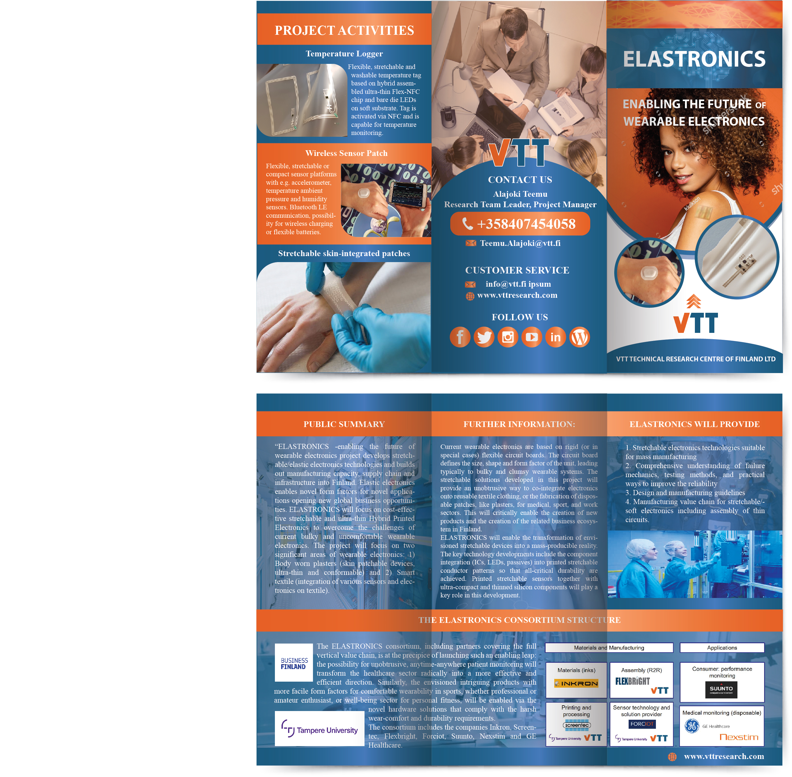 Brochure Design by Pixper for VTT | Design #22379793