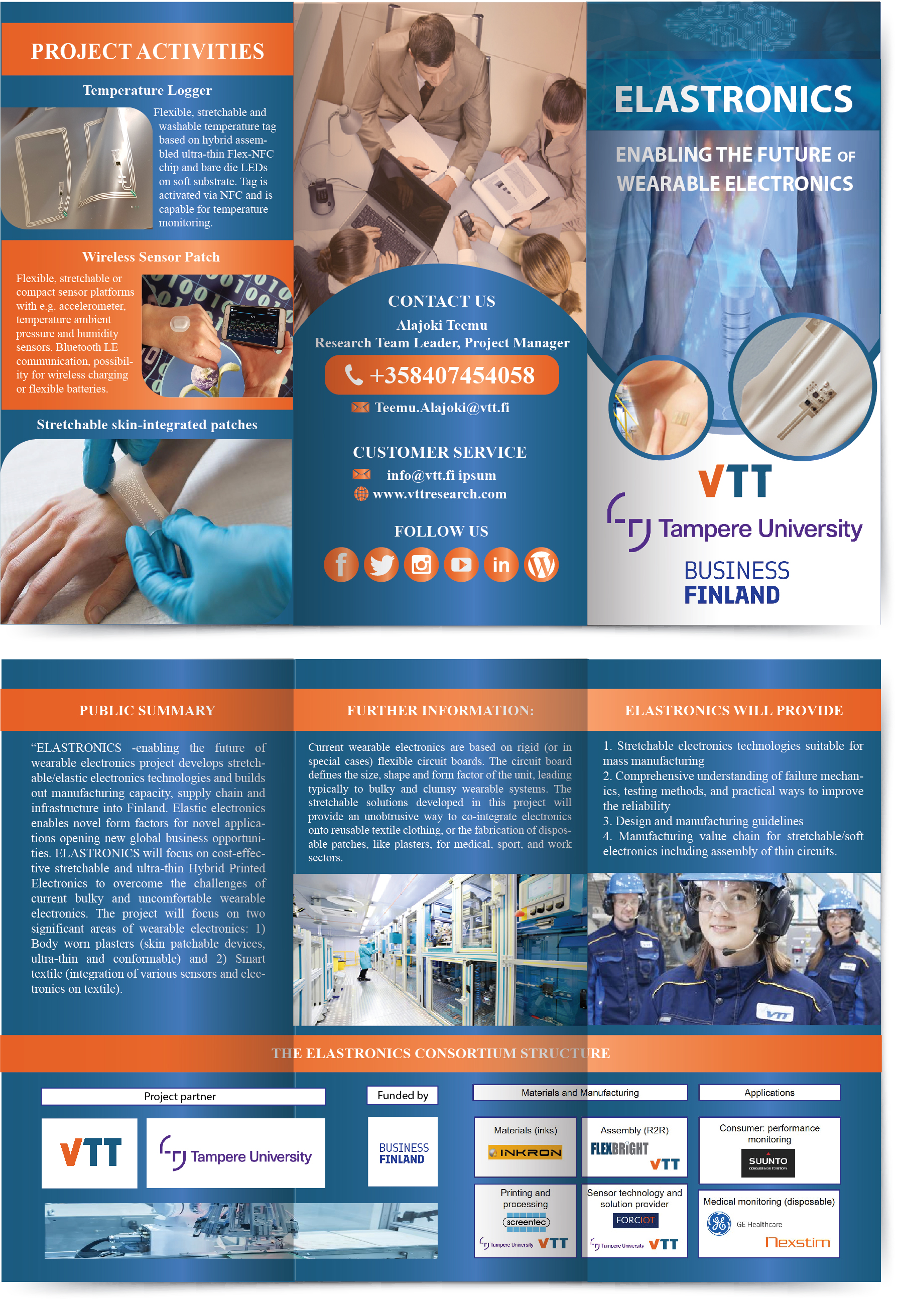 Brochure Design by Pixper for VTT | Design #22382716