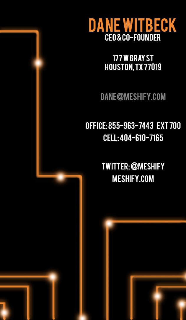 Design de Carte de Visite par Kevin Cathcart pour Meshify | Design #2953251