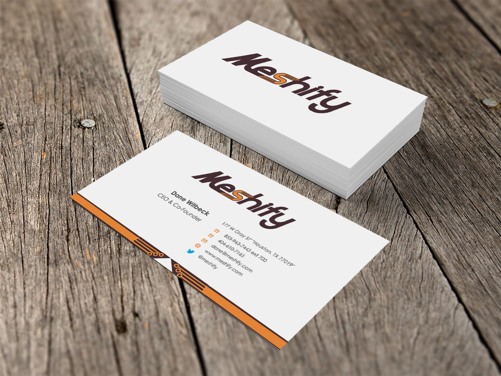 Business Card Design by Eggo May P for Meshify | Design #2953598