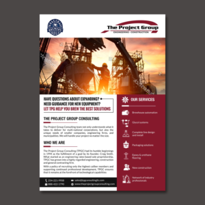 Process Engineering/Construction Firm wants a OneSheet targeting craft brewers in Texas | Design Graphique par aspiremedia