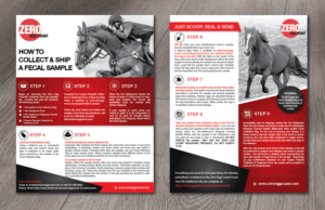 ZEC Collection and Shipping Info Sheet | Flyer Design by alex989