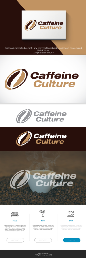 Caffeine Culture | Logo Design by Kim Ji