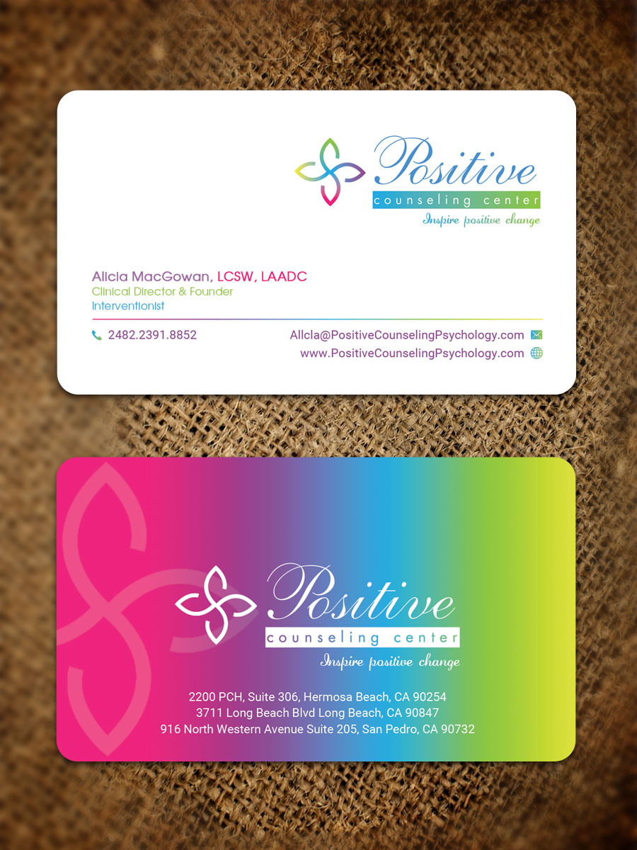 Business Card Design by Sandaruwan for Recovery NOW Licensed Clinical Social Worker, Inc. | Design #22380773