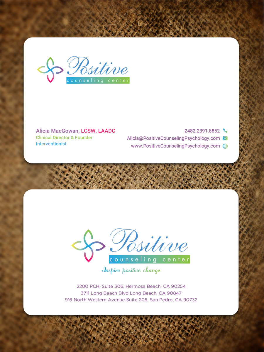 Business Card Design by Sandaruwan for Recovery NOW Licensed Clinical Social Worker, Inc. | Design #22381363