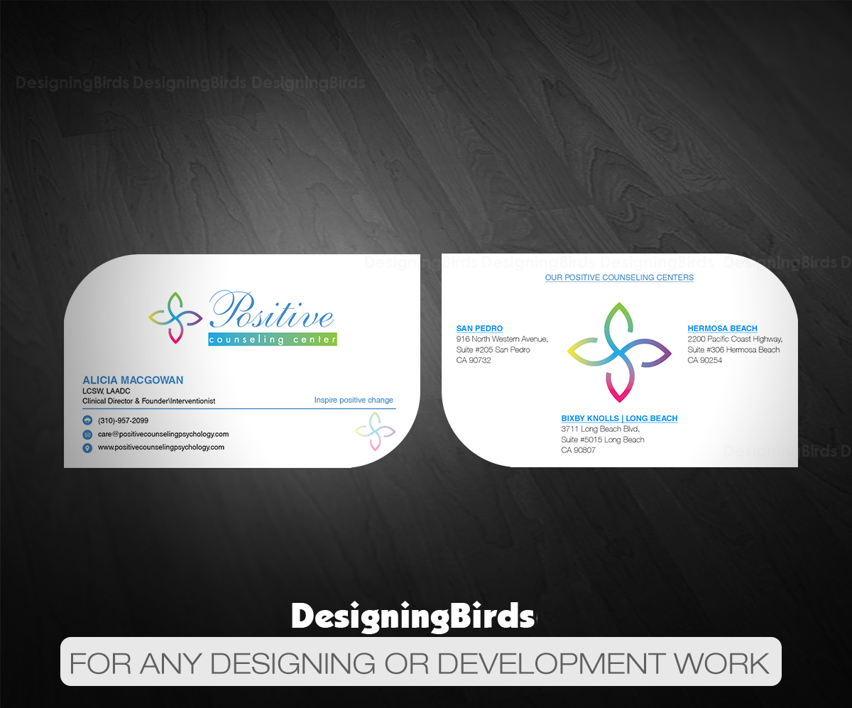 Business Card Design by Designing Birds for Recovery NOW Licensed Clinical Social Worker, Inc. | Design #22380437