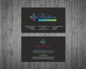 Positive Counseling Center Business card | Diseño de Tarjeta de Presentación por MDesign