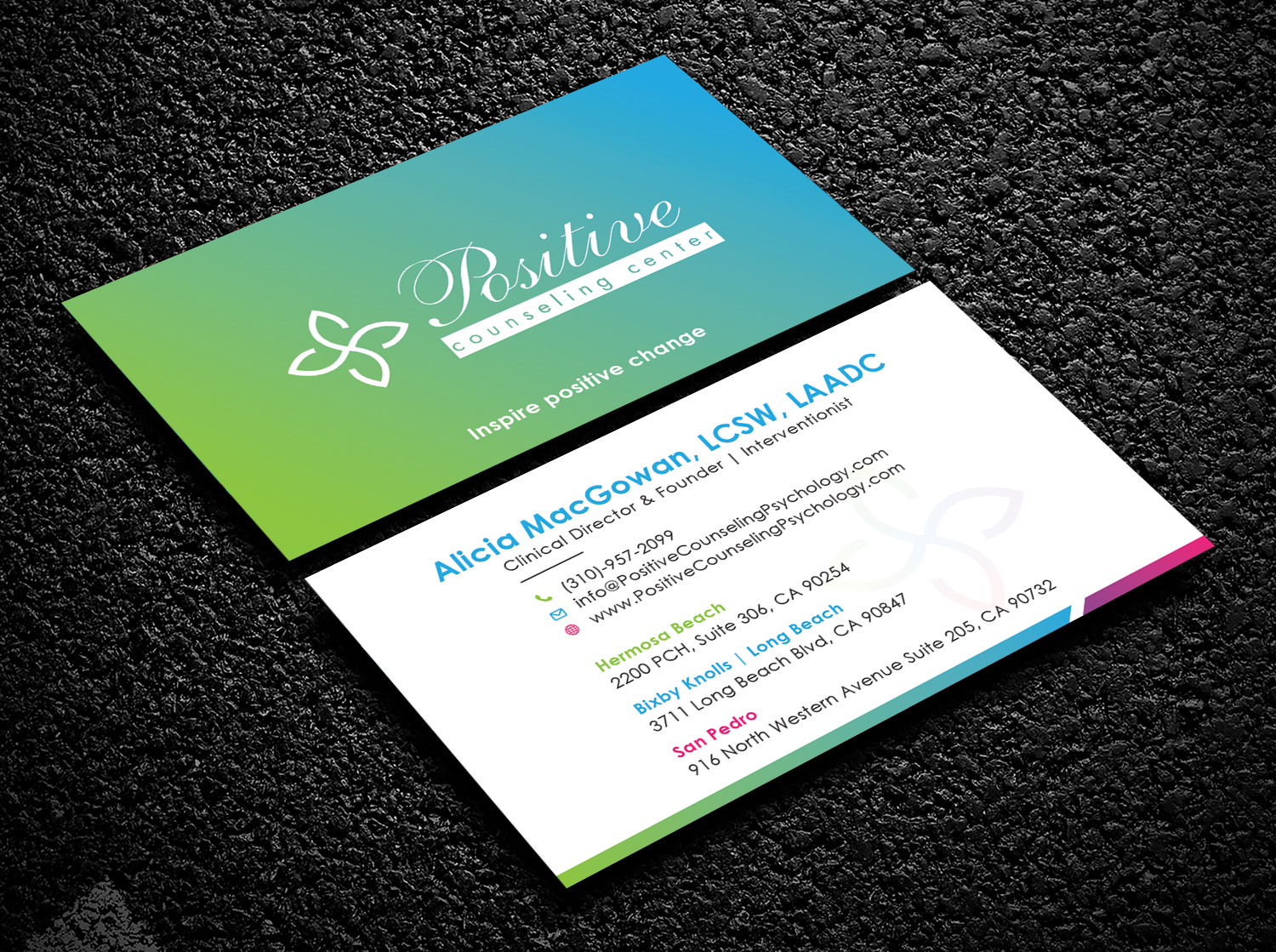 Business Card Design by Bold Pixels for Recovery NOW Licensed Clinical Social Worker, Inc. | Design #22383029