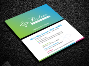 Business Card Design by Bold Pixels for Recovery NOW Licensed Clinical Social Worker, Inc. | Design: #22383029