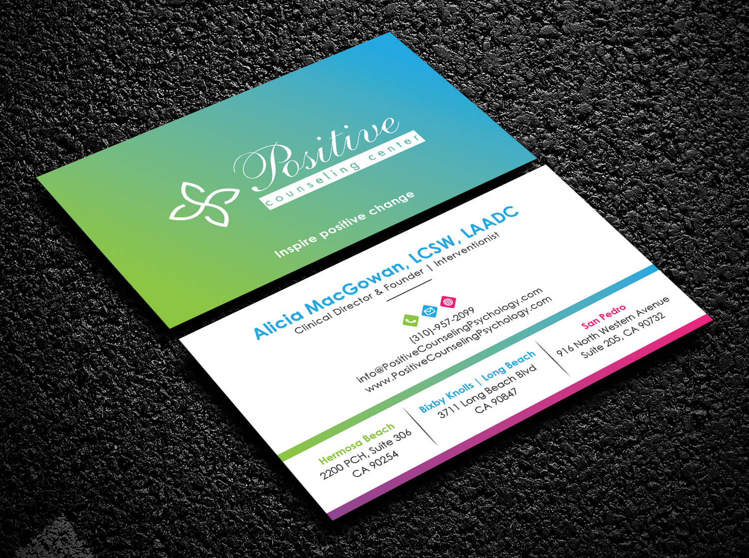 Visitenkarten-Design von Bold Pixels für Recovery NOW Licensed Clinical Social Worker, Inc. | Design #22383106