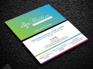 Business Card Design by Bold Pixels for Recovery NOW Licensed Clinical Social Worker, Inc. | Design: #22383106