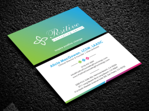 Business Card Design by Bold Pixels for Recovery NOW Licensed Clinical Social Worker, Inc. | Design: #22383142