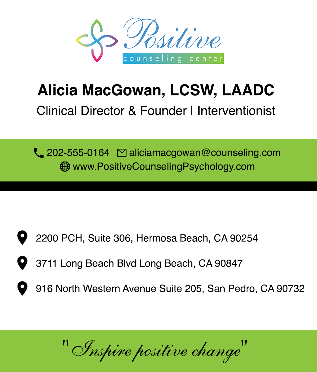 Business Card Design by deskdesign for Recovery NOW Licensed Clinical Social Worker, Inc. | Design #22380229