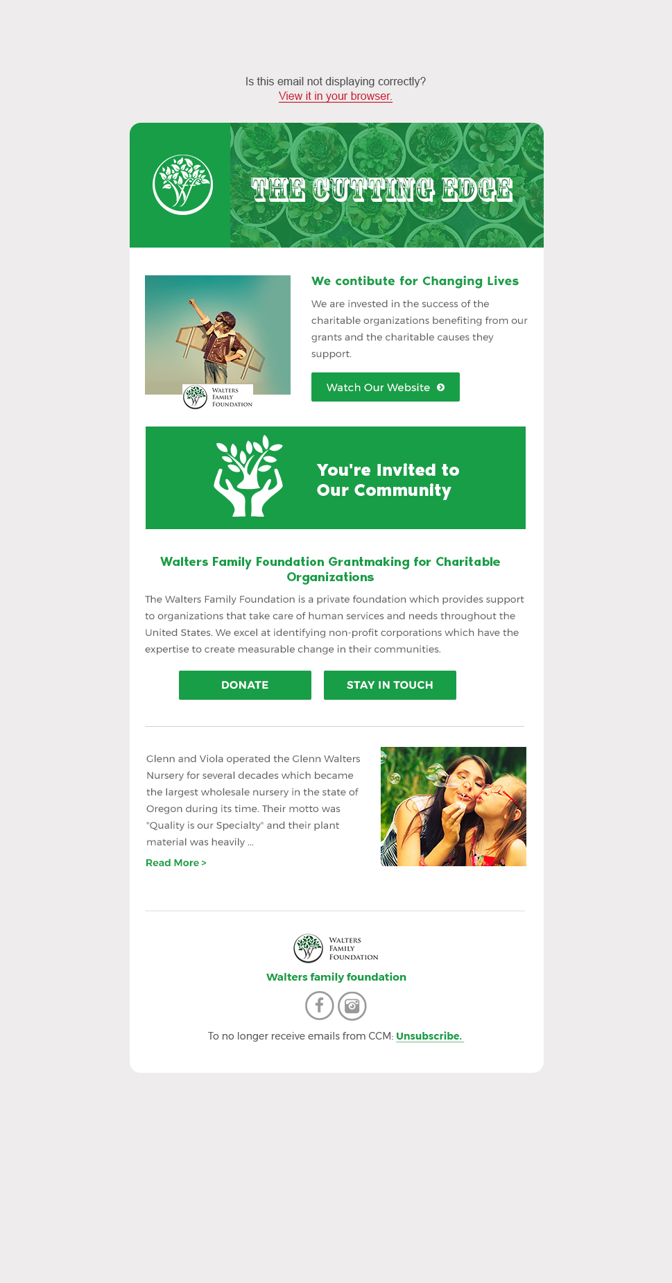 Newsletter-Design von Dabashes Adhikery für Walters Family Foundation | Design #22398631