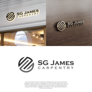 S G James Carpentry  | Logo Design by laba tiada henti