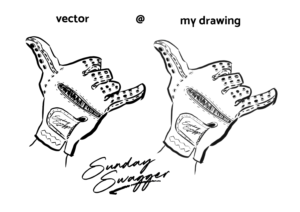 Hang Loose Sign With a Golf Glove | Graphic Design by Nublan Ameram