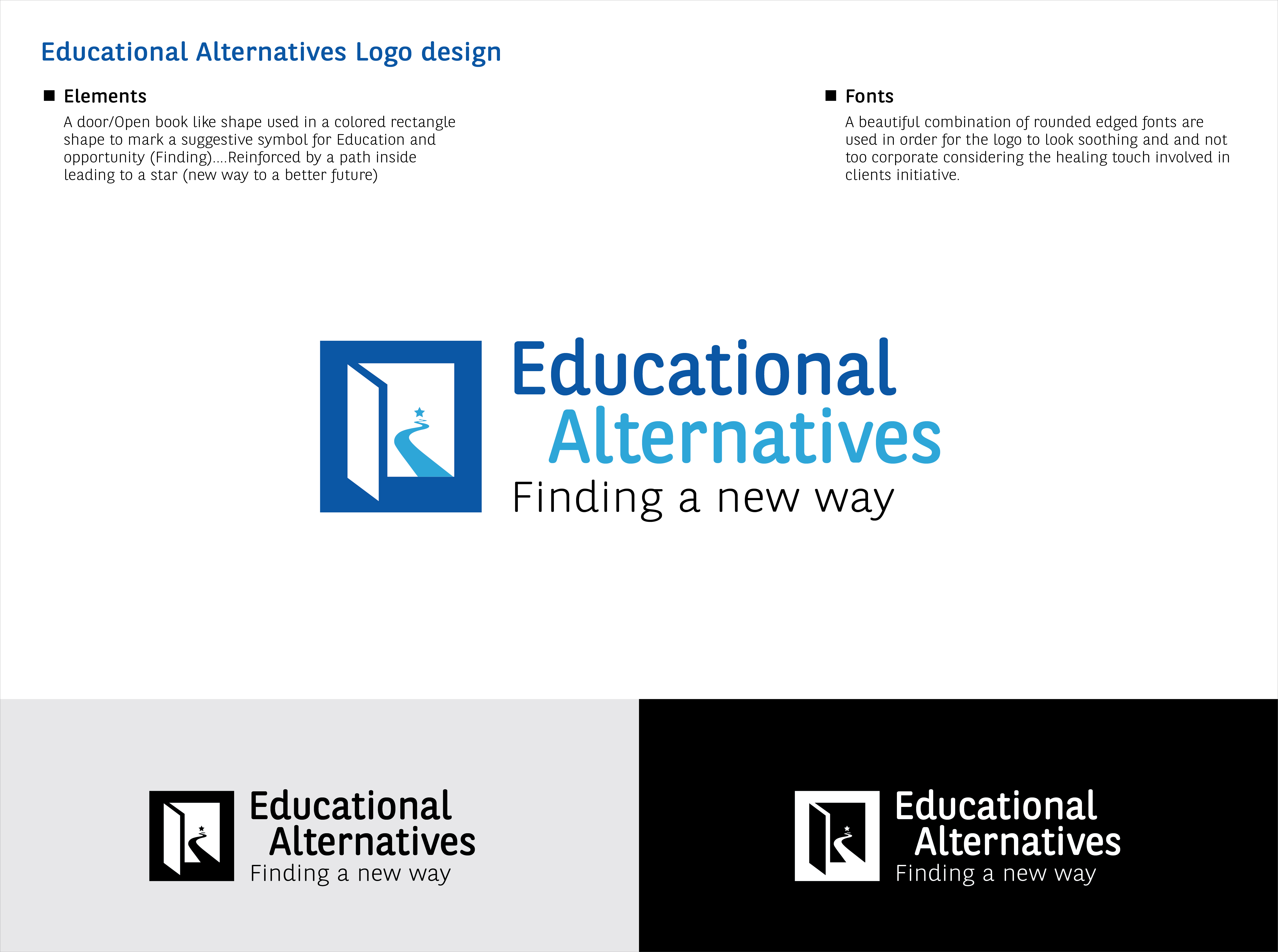 Logo Design by simplepixel007 for Educational Alternatives  | Design #22398341