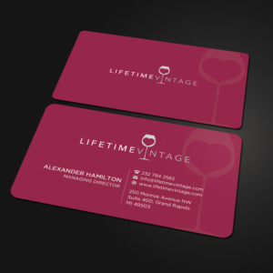 Lifetime Vintage: the premier wine registry  - (need business cards) | Diseño de Tarjeta de Presentación por Sandaruwan