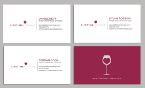 Lifetime Vintage: the premier wine registry  - (need business cards) | Diseño de Tarjeta de Presentación por chandrayaan.creative