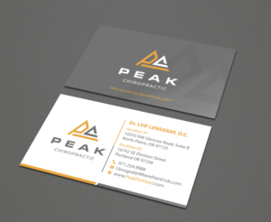 Visitenkarten-Design von teddie80 für Peak Chiropractic | Design: #22442180