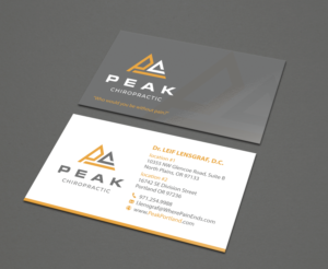 Visitenkarten-Design von teddie80 für Peak Chiropractic | Design: #22442184