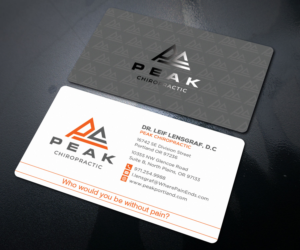 Design de Carte de Visite par Sandaruwan pour Peak Chiropractic | Design #22433775