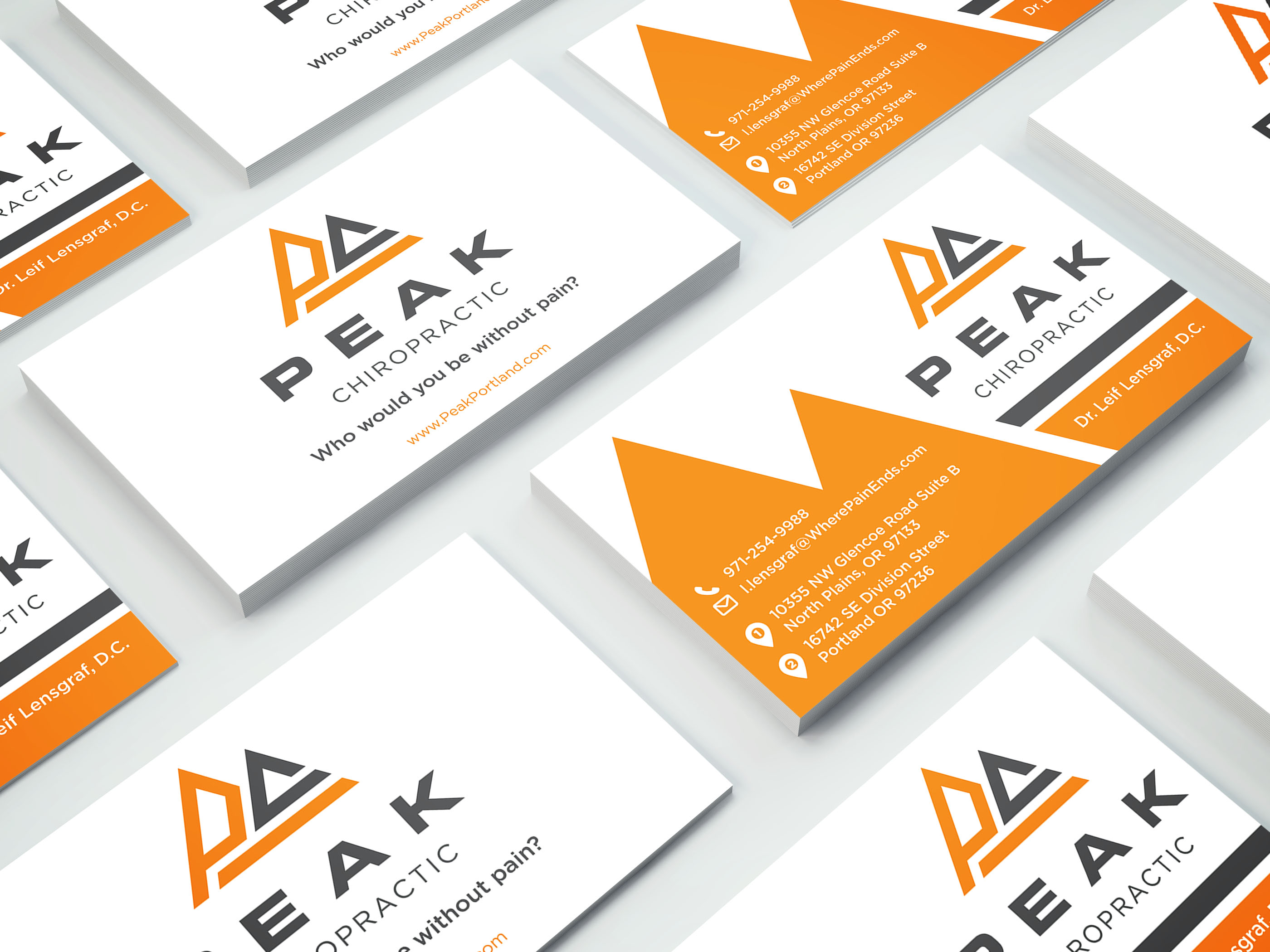 Design de Carte de Visite par Reydesigns Inkorporated pour Peak Chiropractic | Design #22411530