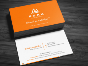 Visitenkarten-Design von KZTdesign für Peak Chiropractic | Design: #22425257