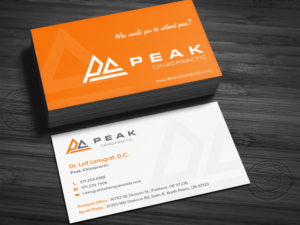 Visitenkarten-Design von KZTdesign für Peak Chiropractic | Design: #22425292