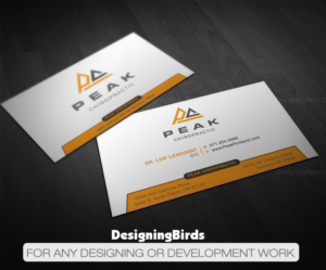 Design de Carte de Visite par Designing Birds pour Peak Chiropractic | Design : #22394204