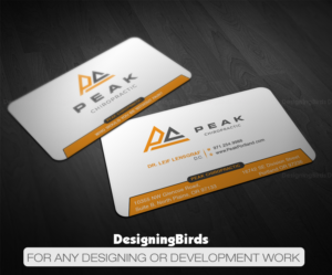 Design de Carte de Visite par Designing Birds pour Peak Chiropractic | Design : #22394648