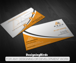 Design de Carte de Visite par Designing Birds pour Peak Chiropractic | Design : #22398082