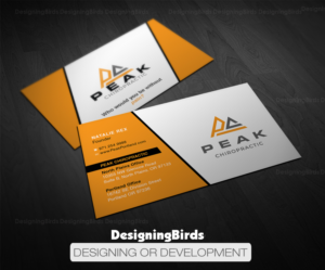 Design de Carte de Visite par Designing Birds pour Peak Chiropractic | Design #22430929
