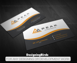 Design de Carte de Visite par Designing Birds pour Peak Chiropractic | Design : #22458825