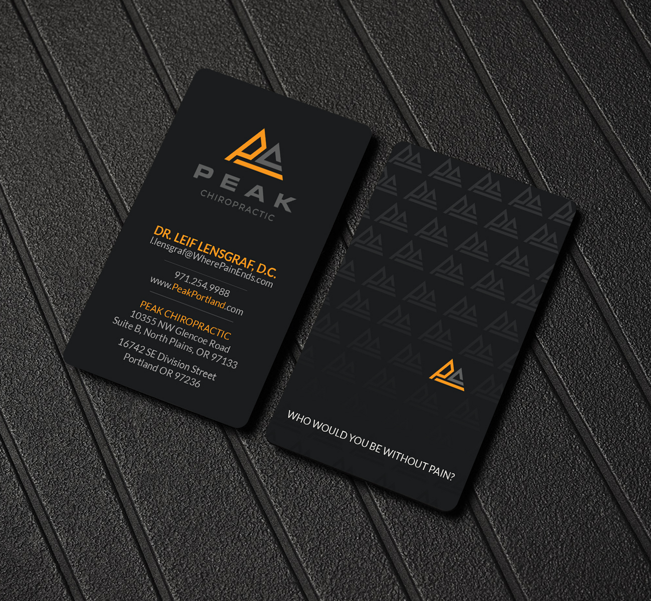 Business Card Design by Creations Box 2015 for Peak Chiropractic | Design #22403727