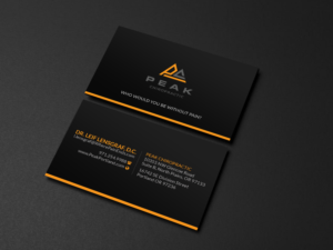 Business Card Design by Creations Box 2015 for Peak Chiropractic | Design: #22405471