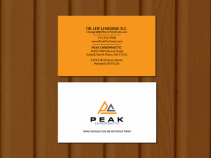 Business Card Design by Creations Box 2015 for Peak Chiropractic | Design: #22405609