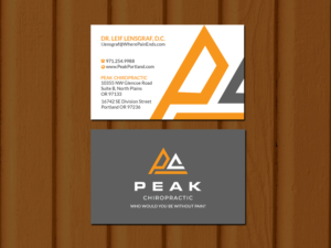 Business Card Design by Creations Box 2015 for Peak Chiropractic | Design: #22415898